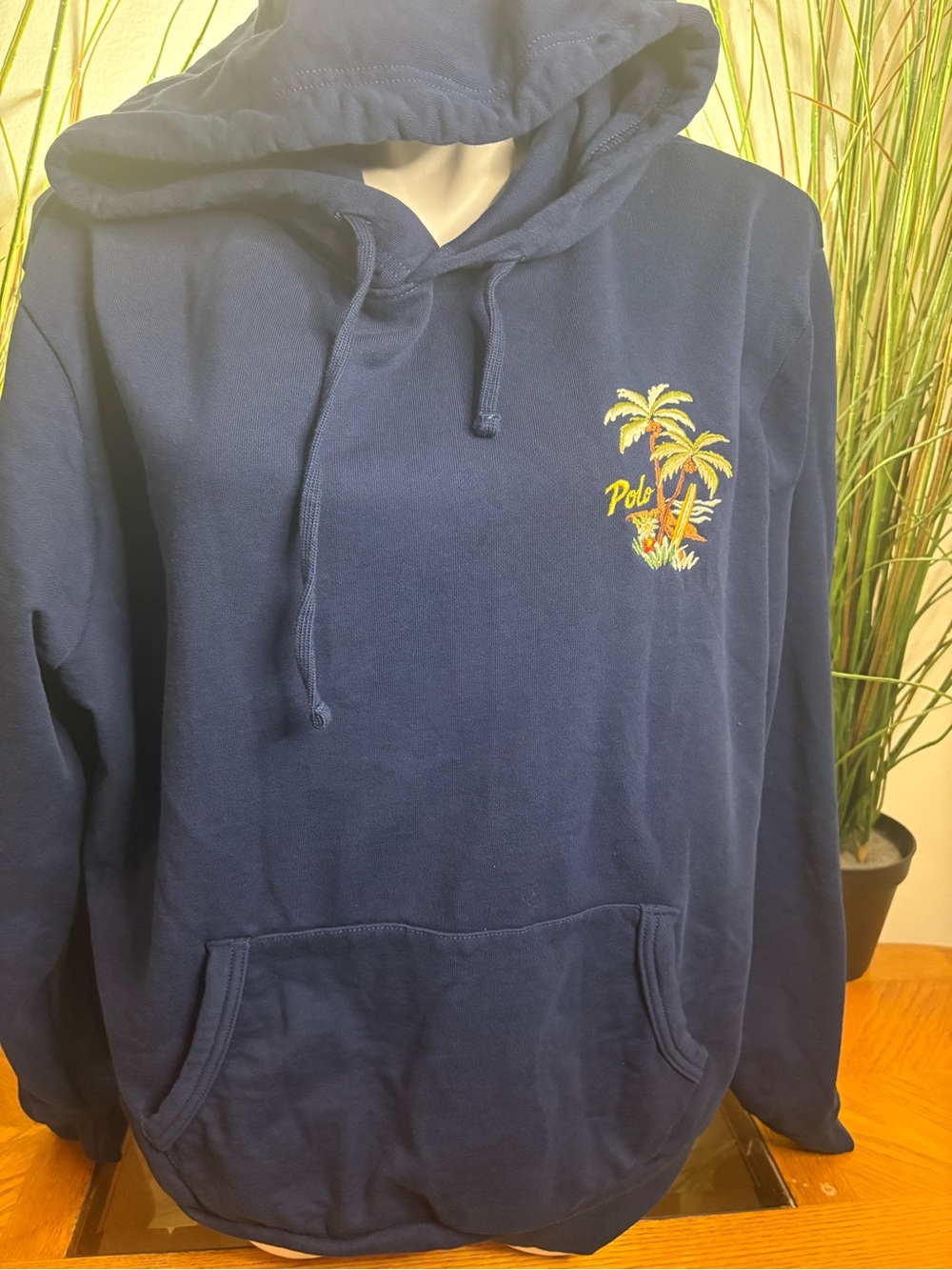 Polo Ralph Lauren embroidered navy blue hoodie